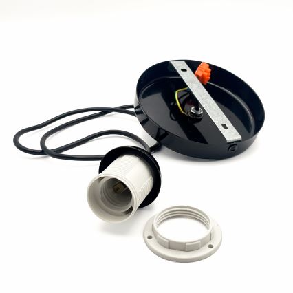 Pakabinamas sietynas HARMA 1xE27/15W/230V diametras 30 cm balta/juoda