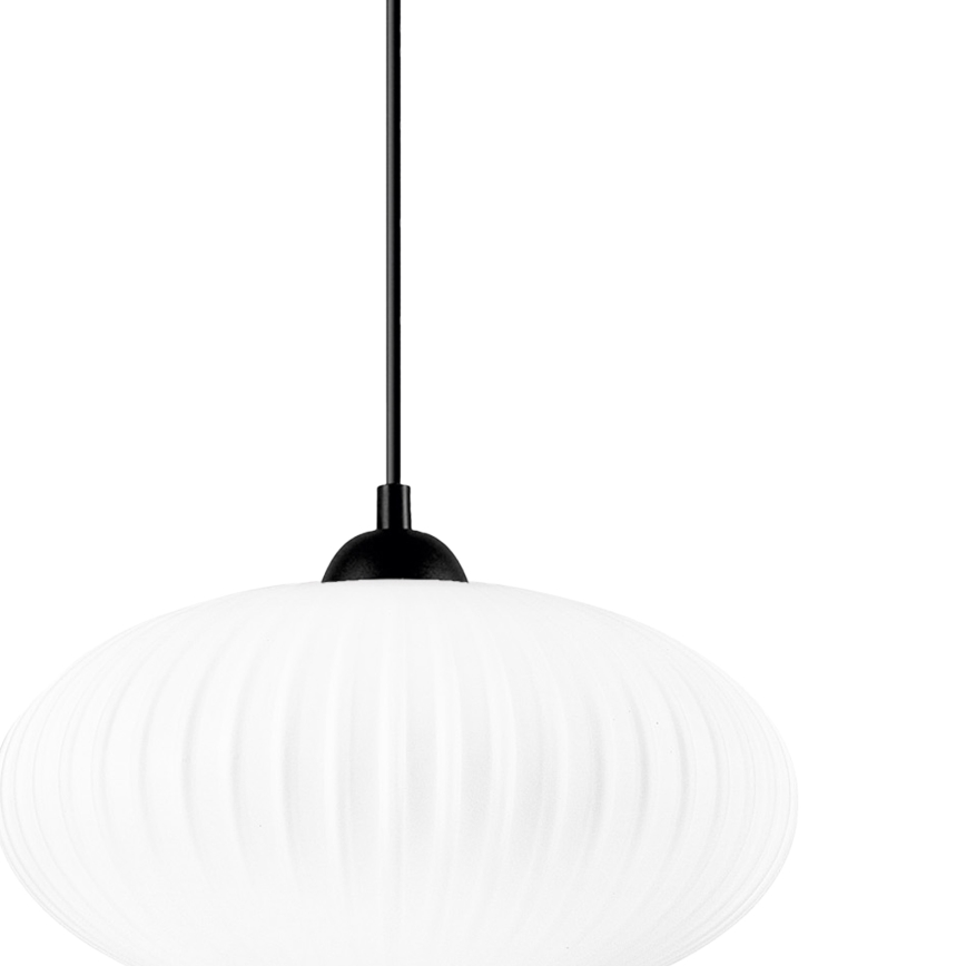 Pakabinamas sietynas HARMA 1xE27/15W/230V diametras 30 cm balta/juoda