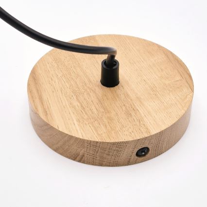 Pakabinamas sietynas HARMONY 1xE27/15W/230V diametras 14 cm balta/ąžuolas