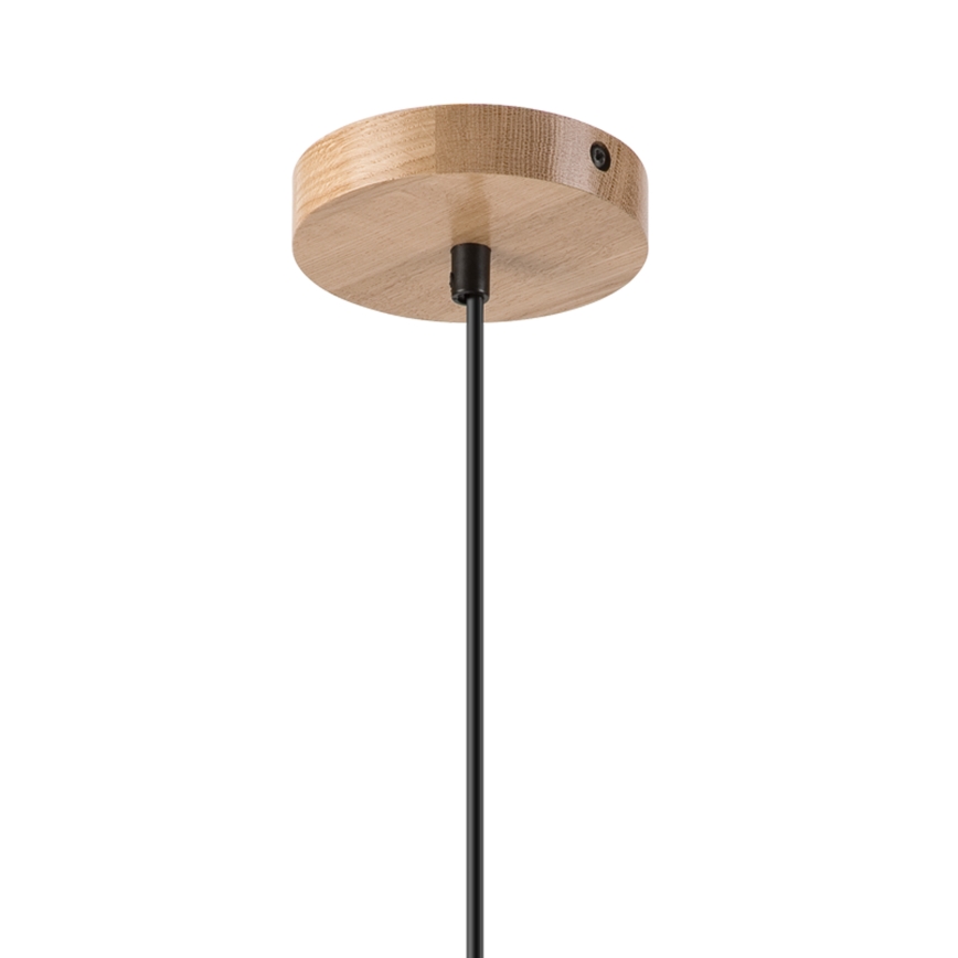 Pakabinamas sietynas HARMONY 1xE27/15W/230V diametras 14 cm balta/ąžuolas
