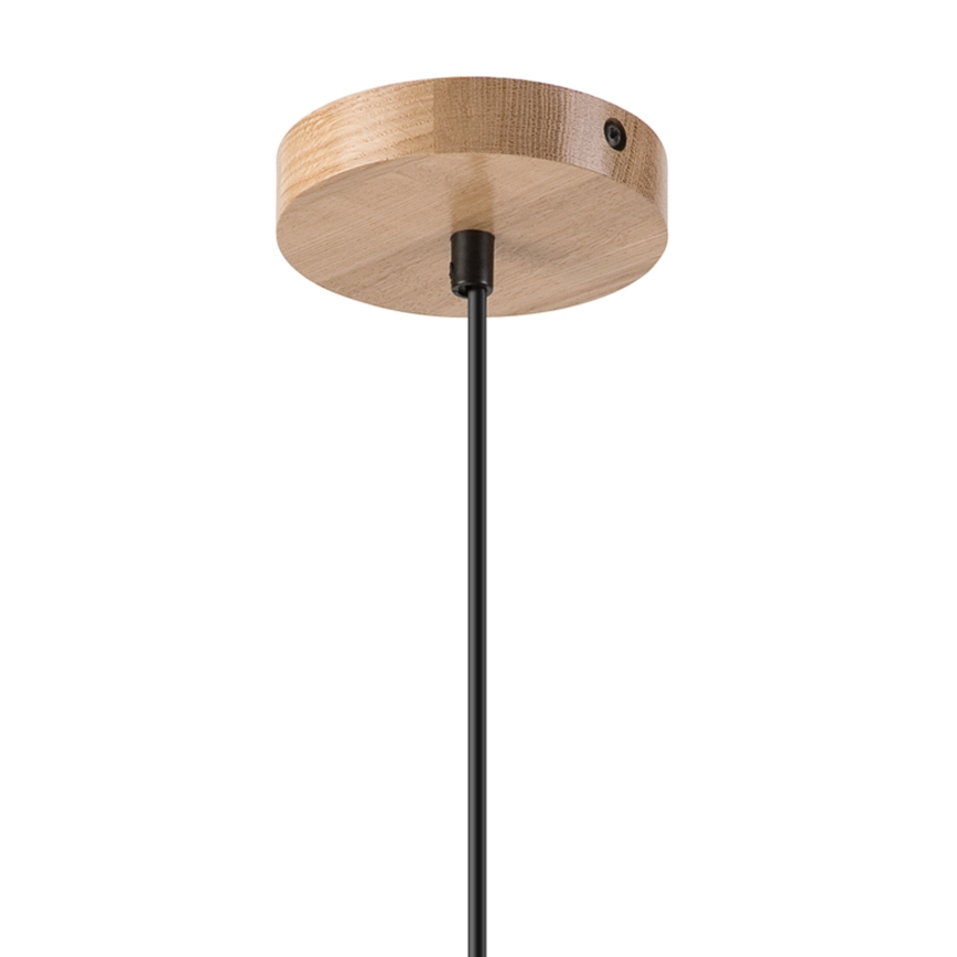 Pakabinamas sietynas HARMONY 1xE27/15W/230V diametras 20 cm balta/ąžuolas
