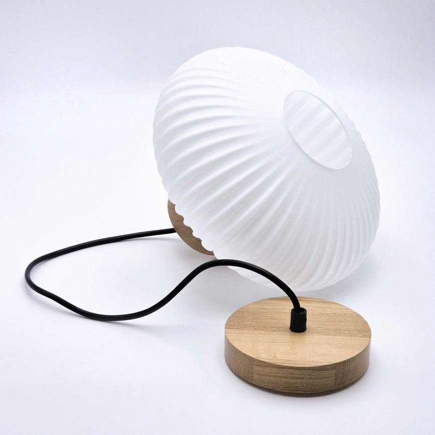 Pakabinamas sietynas HARMONY 1xE27/15W/230V diametras 25 cm balta/ąžuolas