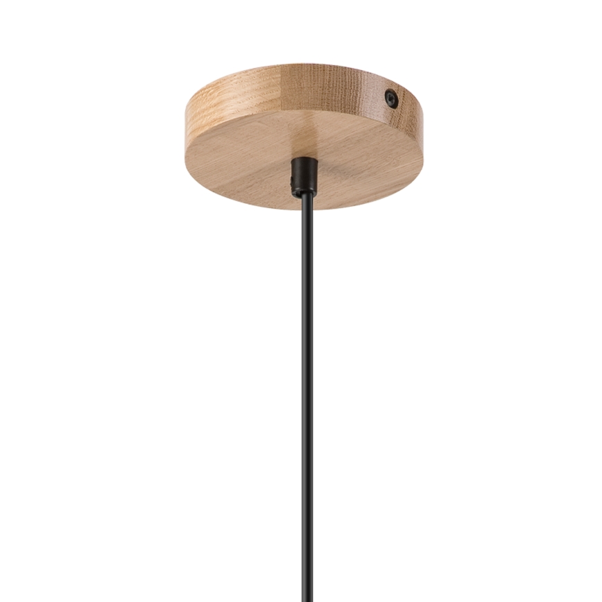 Pakabinamas sietynas HARMONY 1xE27/15W/230V diametras 25 cm balta/ąžuolas