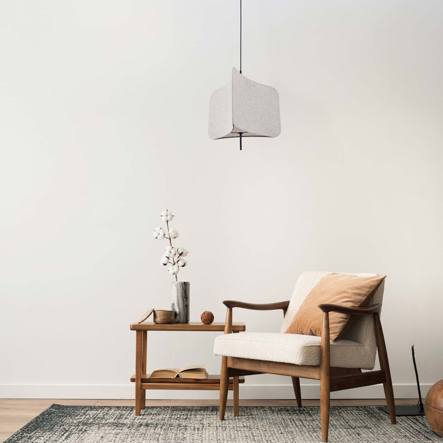 Pakabinamas sietynas HAVANA 1xE27/20W/230V diametras 50 cm smėlio spalva