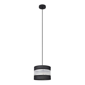 Pakabinamas sietynas HELEN 1xE27/15W/230V d. 20 cm juodas/sidabras