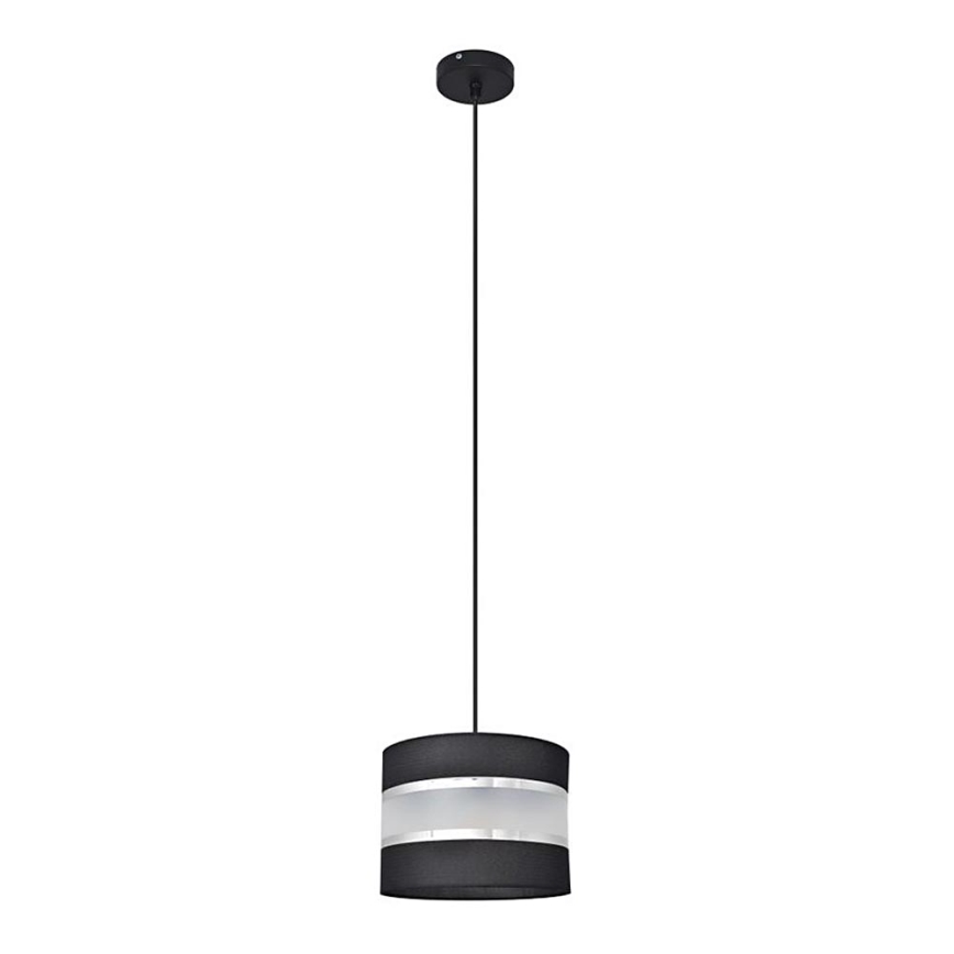 Pakabinamas sietynas HELEN 1xE27/15W/230V d. 20 cm juodas/sidabras