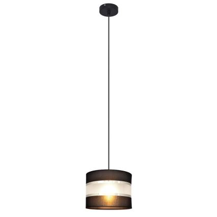 Pakabinamas sietynas HELEN 1xE27/15W/230V d. 20 cm juodas/sidabras