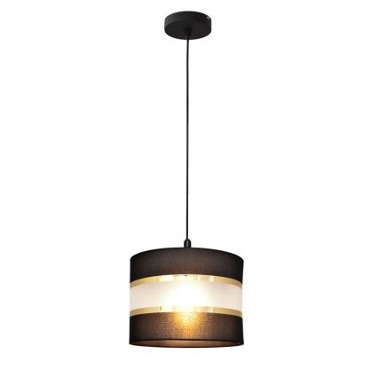Pakabinamas sietynas HELEN 1xE27/15W/230V d. 20 cm juodos/auksinės spalvos
