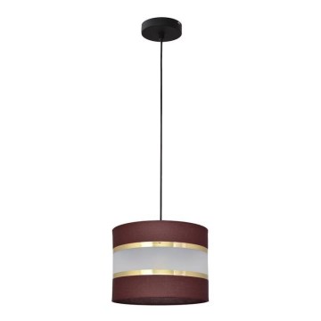 Pakabinamas sietynas HELEN 1xE27/15W/230V d. 20 cm ruda/juoda/auksinė