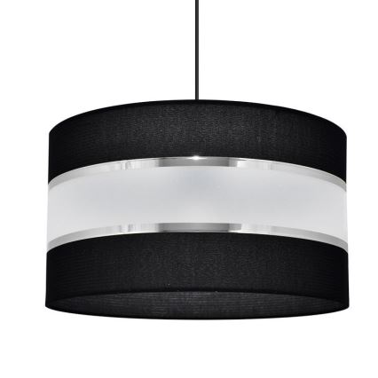 Pakabinamas sietynas HELEN 1xE27/15W/230V d. 35 cm juodas/sidabras