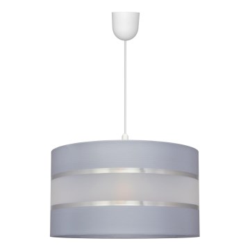 Pakabinamas sietynas HELEN 1xE27/15W/230V d. 35 cm pilkas/sidabras