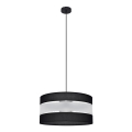 Pakabinamas sietynas HELEN 1xE27/15W/230V d. 40 cm juodas/sidabras