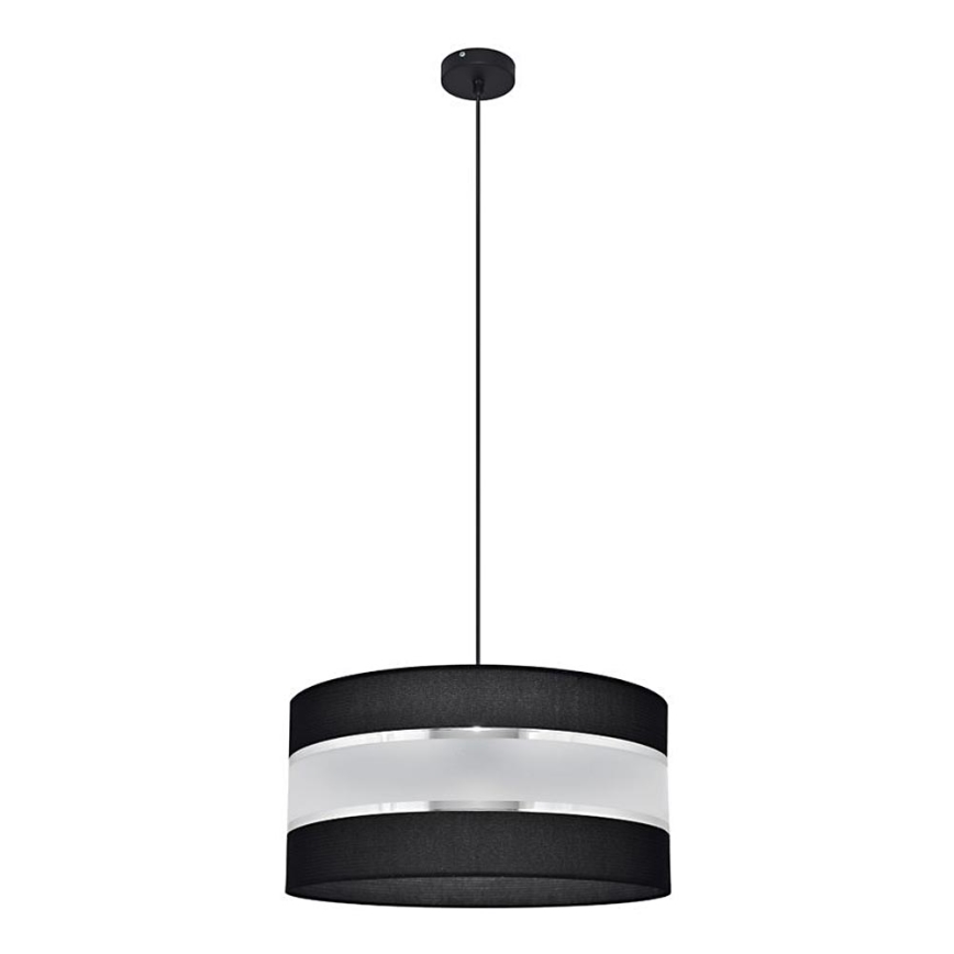 Pakabinamas sietynas HELEN 1xE27/15W/230V d. 40 cm juodas/sidabras