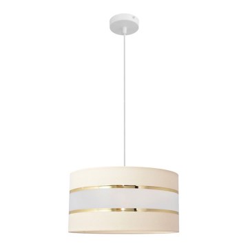Pakabinamas sietynas HELEN 1xE27/15W/230V d. 40 cm kreminė/auksinė