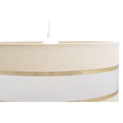 Pakabinamas sietynas HELEN 1xE27/15W/230V d. 40 cm kreminė/auksinė