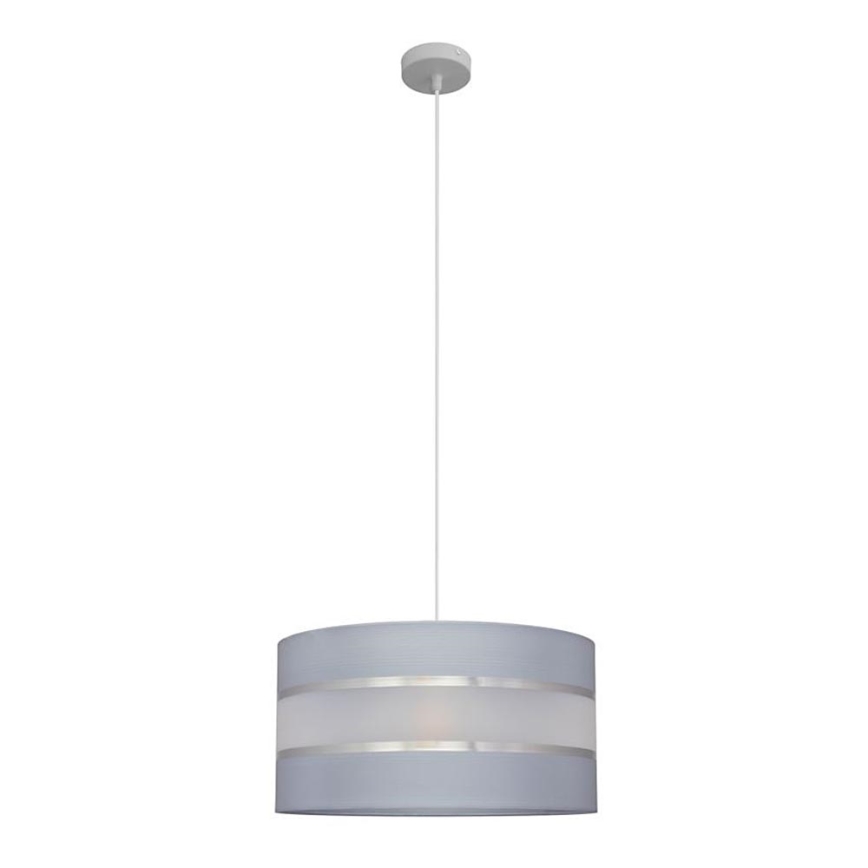Pakabinamas sietynas HELEN 1xE27/15W/230V d. 40 cm pilkas/sidabras