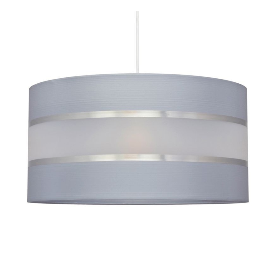 Pakabinamas sietynas HELEN 1xE27/15W/230V d. 40 cm pilkas/sidabras