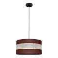 Pakabinamas sietynas HELEN 1xE27/15W/230V d. 40 cm ruda/juoda/auksinė