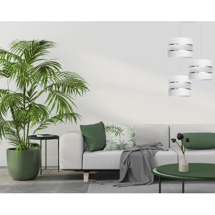 Pakabinamas sietynas HELEN 3xE27/15W/230V baltas