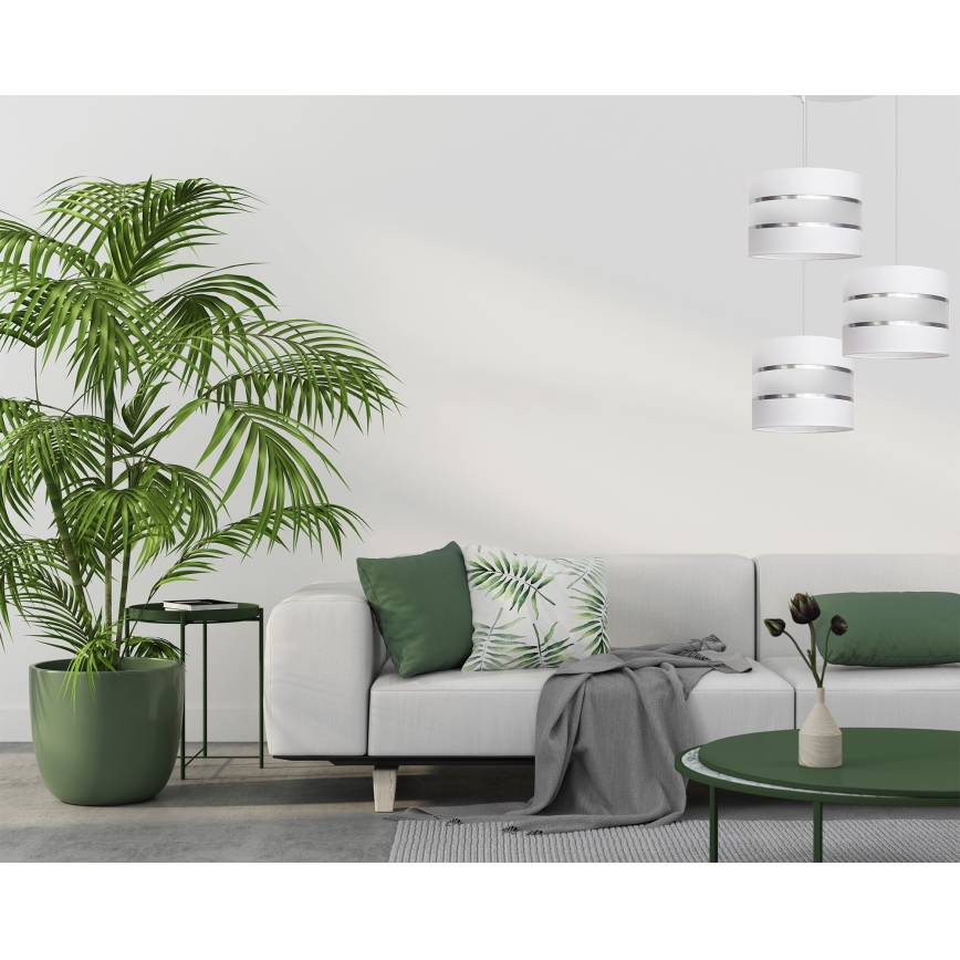 Pakabinamas sietynas HELEN 3xE27/15W/230V baltas