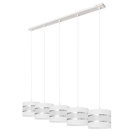 Pakabinamas sietynas  HELEN 5xE27/15W/230V baltas