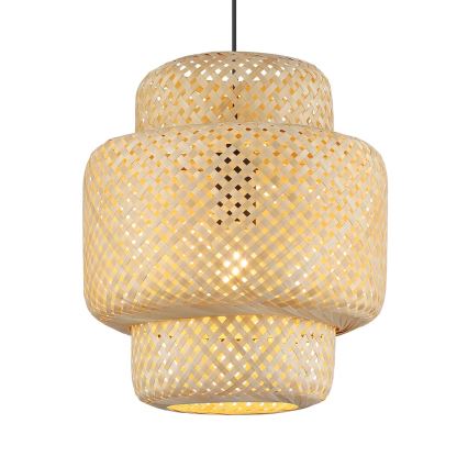 Pakabinamas sietynas HESTIA 1xE27/60W/230V diametras 30 cm bambukas