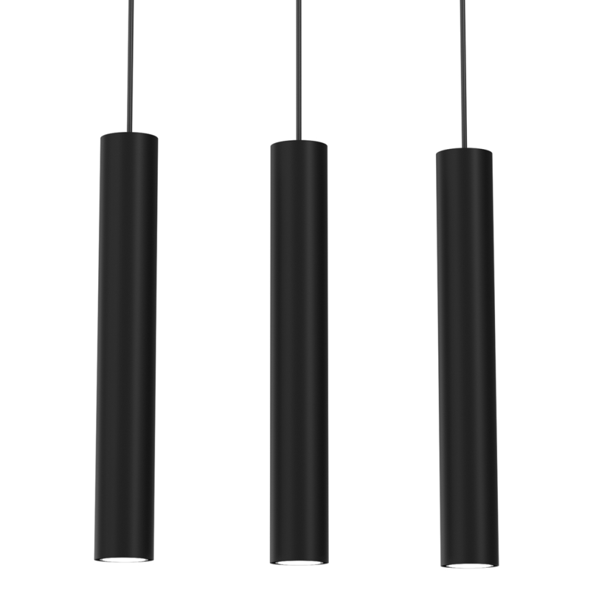 Pakabinamas sietynas HUDSON 3xGU10/8W/230V juodas