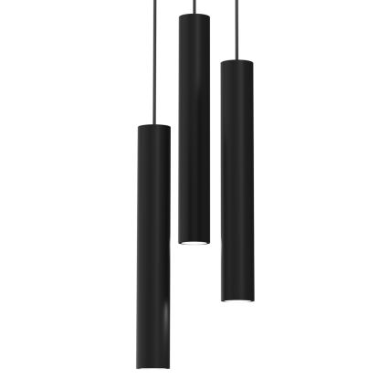 Pakabinamas sietynas HUDSON 3xGU10/8W/230V juodas