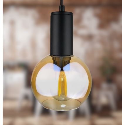 Pakabinamas sietynas JANTAR BLACK 3xE27/60W/230V d. 30 cm