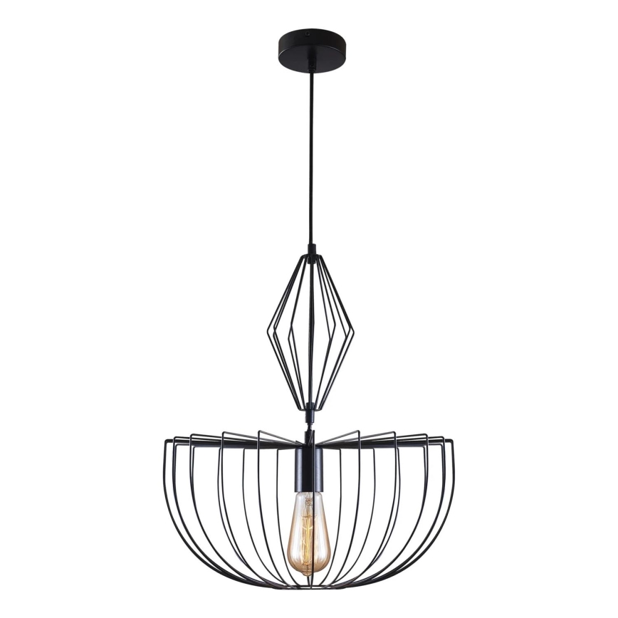 Pakabinamas sietynas JASMINA 1xE27/20W/230V diametras 40 cm juoda