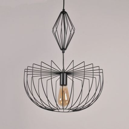 Pakabinamas sietynas JASMINA 1xE27/20W/230V diametras 40 cm juoda