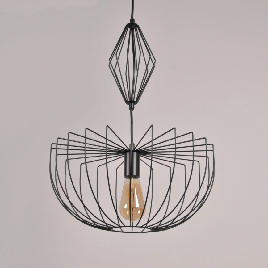Pakabinamas sietynas JASMINA 1xE27/20W/230V diametras 40 cm juoda