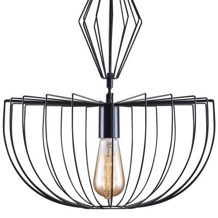Pakabinamas sietynas JASMINA 1xE27/20W/230V diametras 40 cm juoda
