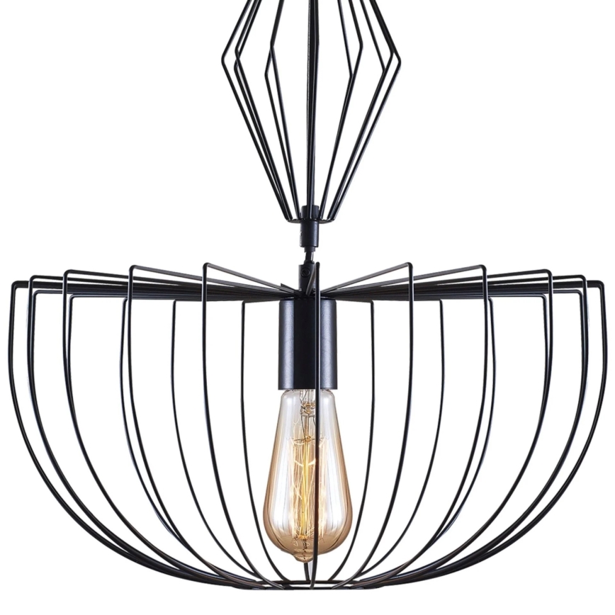 Pakabinamas sietynas JASMINA 1xE27/20W/230V diametras 40 cm juoda