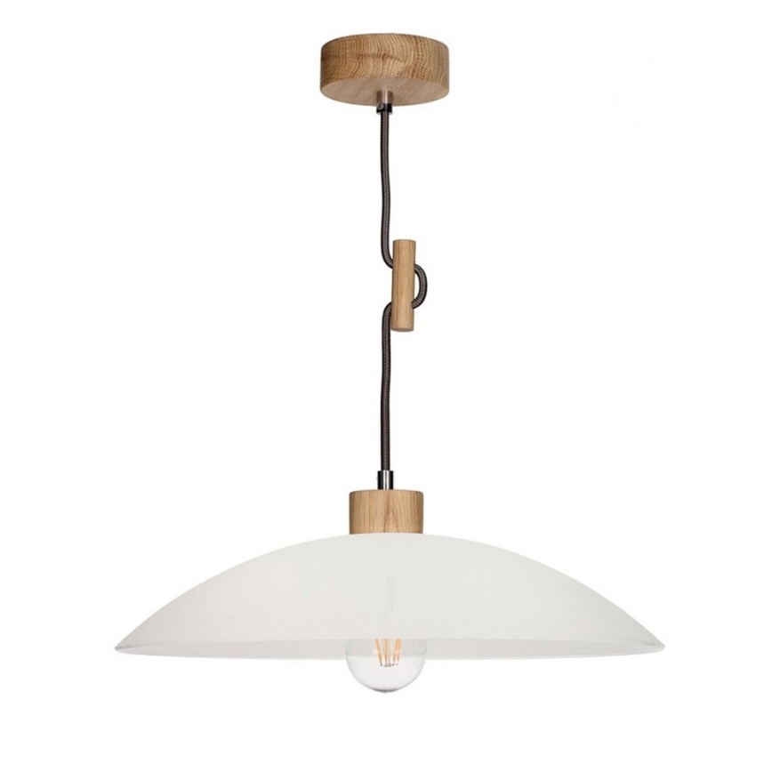 Pakabinamas sietynas JONA 1xE27/60W/230V ąžuolas