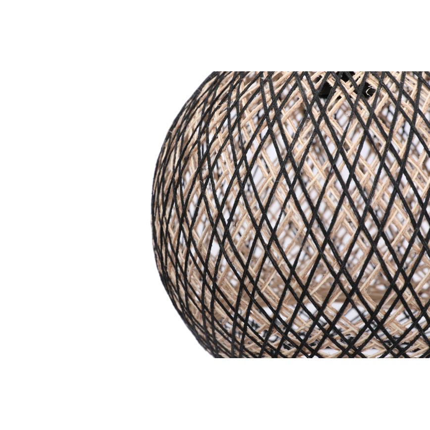 Pakabinamas sietynas JUTE 1xE27/60W/230V juodas