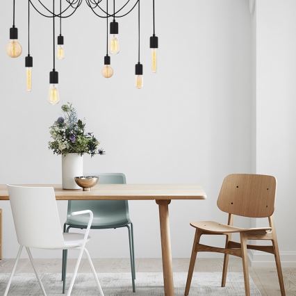 Pakabinamas sietynas KABLUNI 8xE27/100W/230V voras