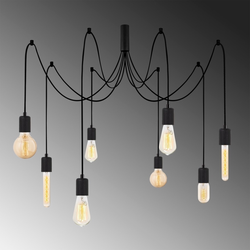 Pakabinamas sietynas KABLUNI 8xE27/100W/230V voras