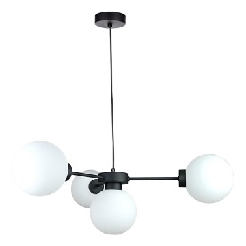 Pakabinamas sietynas KALIOPE 4xE14/50W/230V juoda/balta