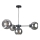 Pakabinamas sietynas KALIOPE 4xE27/60W/230V juoda/dūminis juoda