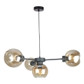 Pakabinamas sietynas KALIOPE 4xE27/60W/230V juoda/dūminis smėlio spalva
