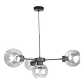 Pakabinamas sietynas KALIOPE 4xE27/60W/230V juoda/permatoma