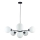 Pakabinamas sietynas KALIOPE 6xE14/50W/230V juoda/balta