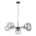 Pakabinamas sietynas KALIOPE 6xE27/60W/230V juoda/permatoma