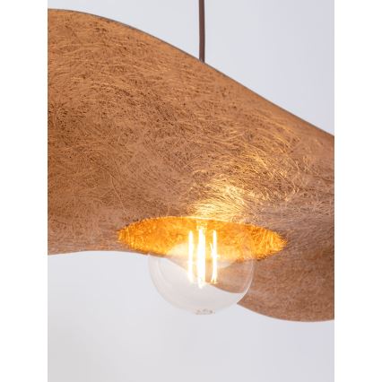 Pakabinamas sietynas KAPELLO 1xE27/60W/230V d. 55 cm rudas/varis