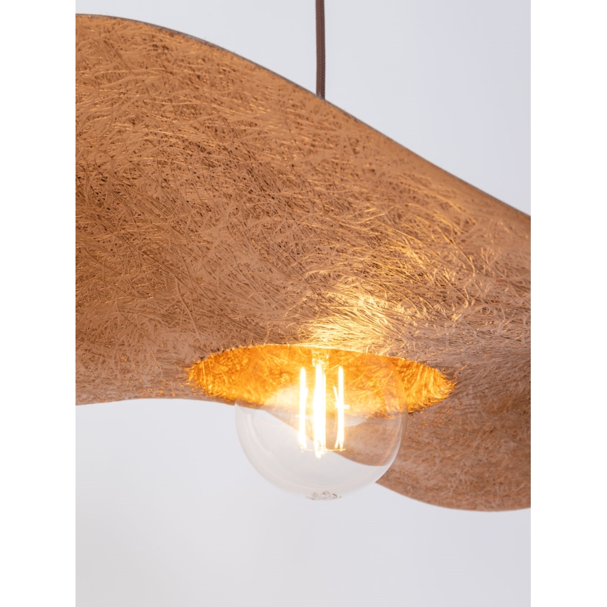 Pakabinamas sietynas KAPELLO 1xE27/60W/230V d. 55 cm rudas/varis