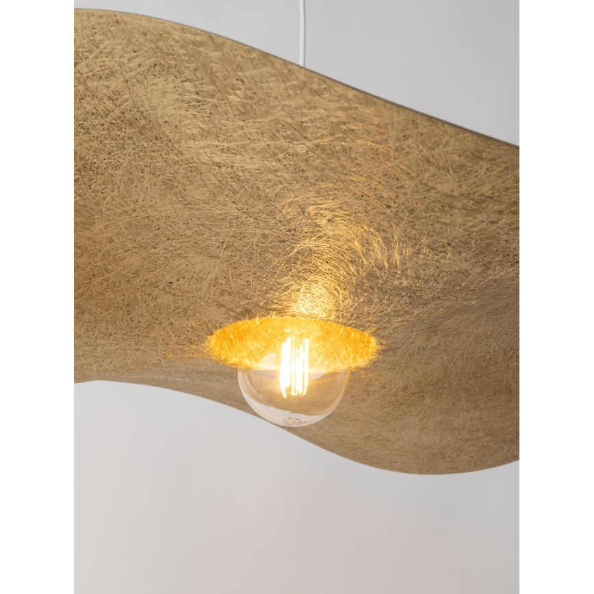 Pakabinamas sietynas  KAPELLO 1xE27/60W/230V d. 76 cm baltas/aukso