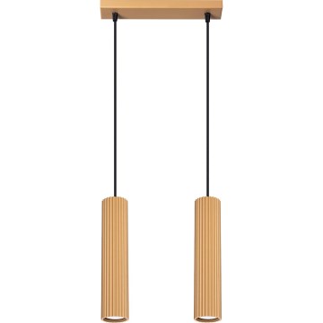 Pakabinamas sietynas KARBON 2xGU10/10W/230V auksas