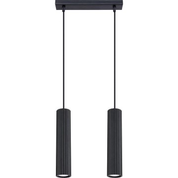 Pakabinamas sietynas KARBON 2xGU10/10W/230V juoda