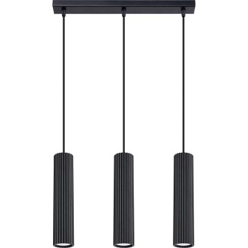 Pakabinamas sietynas KARBON 3xGU10/10W/230V juoda
